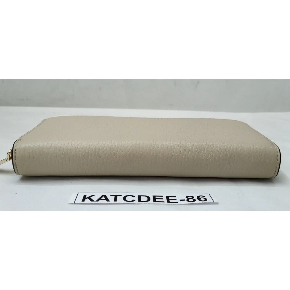 Kate Spade New York Colorblock Gray Pebbled Leather Zip Around Wallet - NWT $239